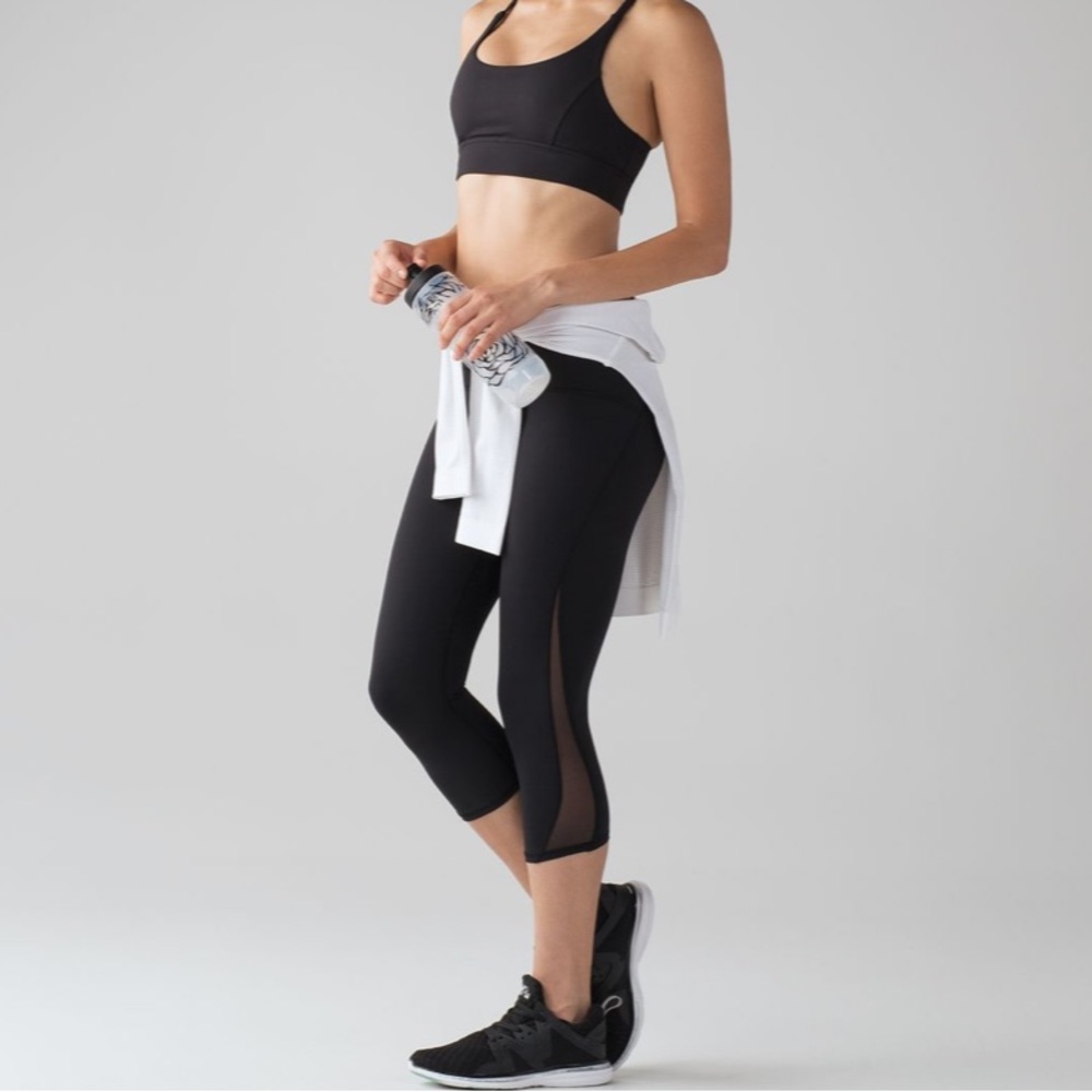 LULULEMON black train times crop legging